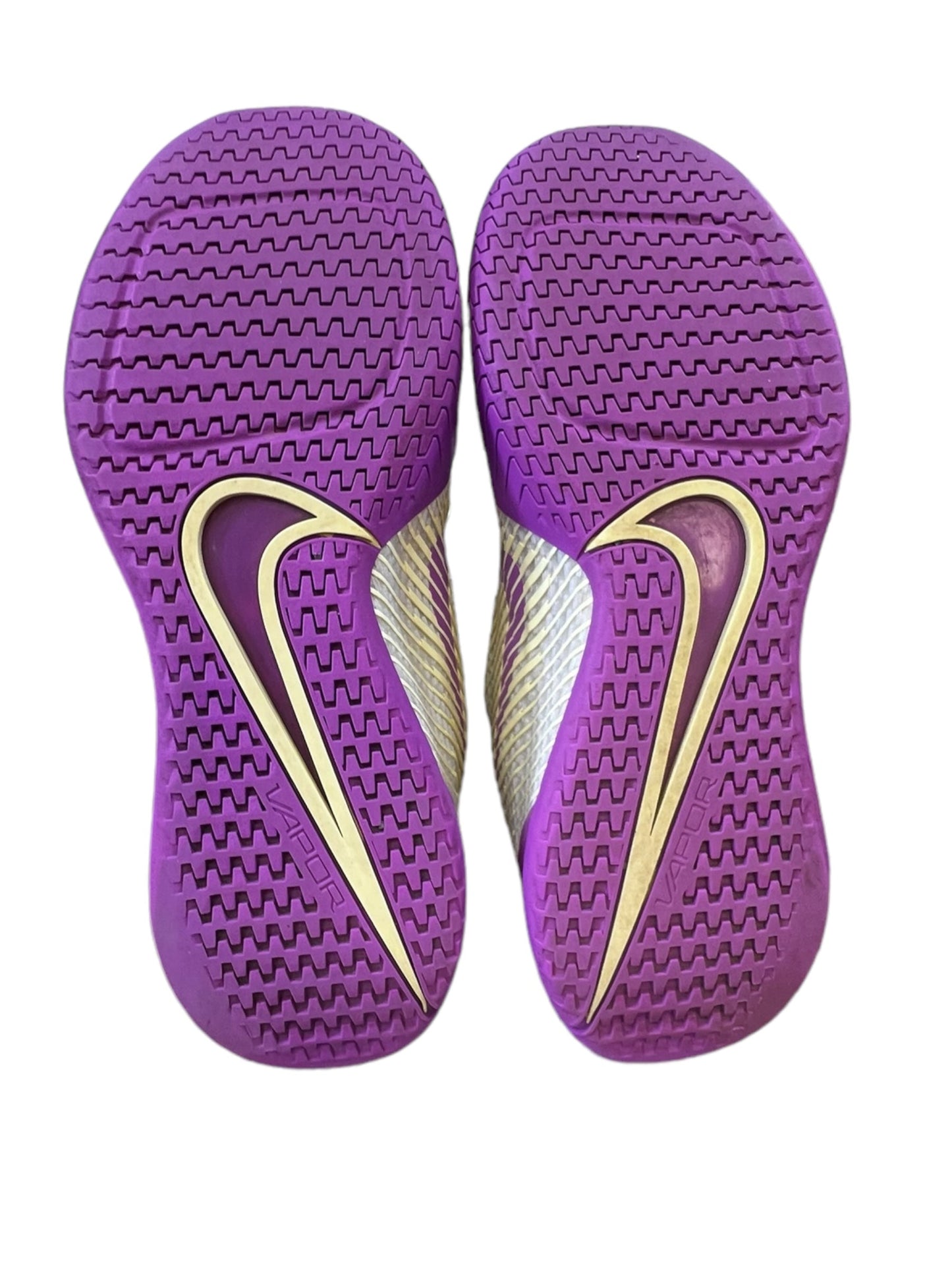 Purple & Yellow Shoes Athletic Nike, Size 8