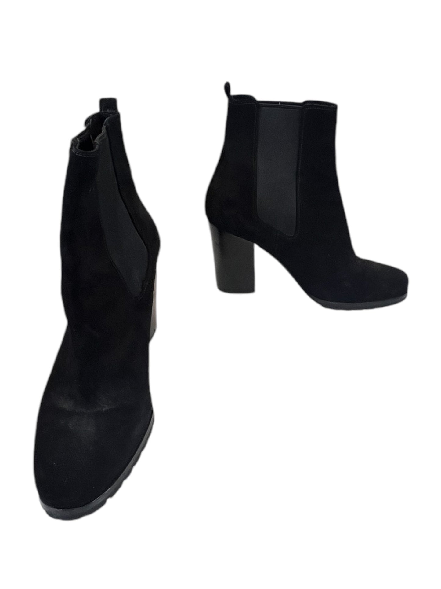 Boots Ankle Heels By Coach In Black, Size: 11