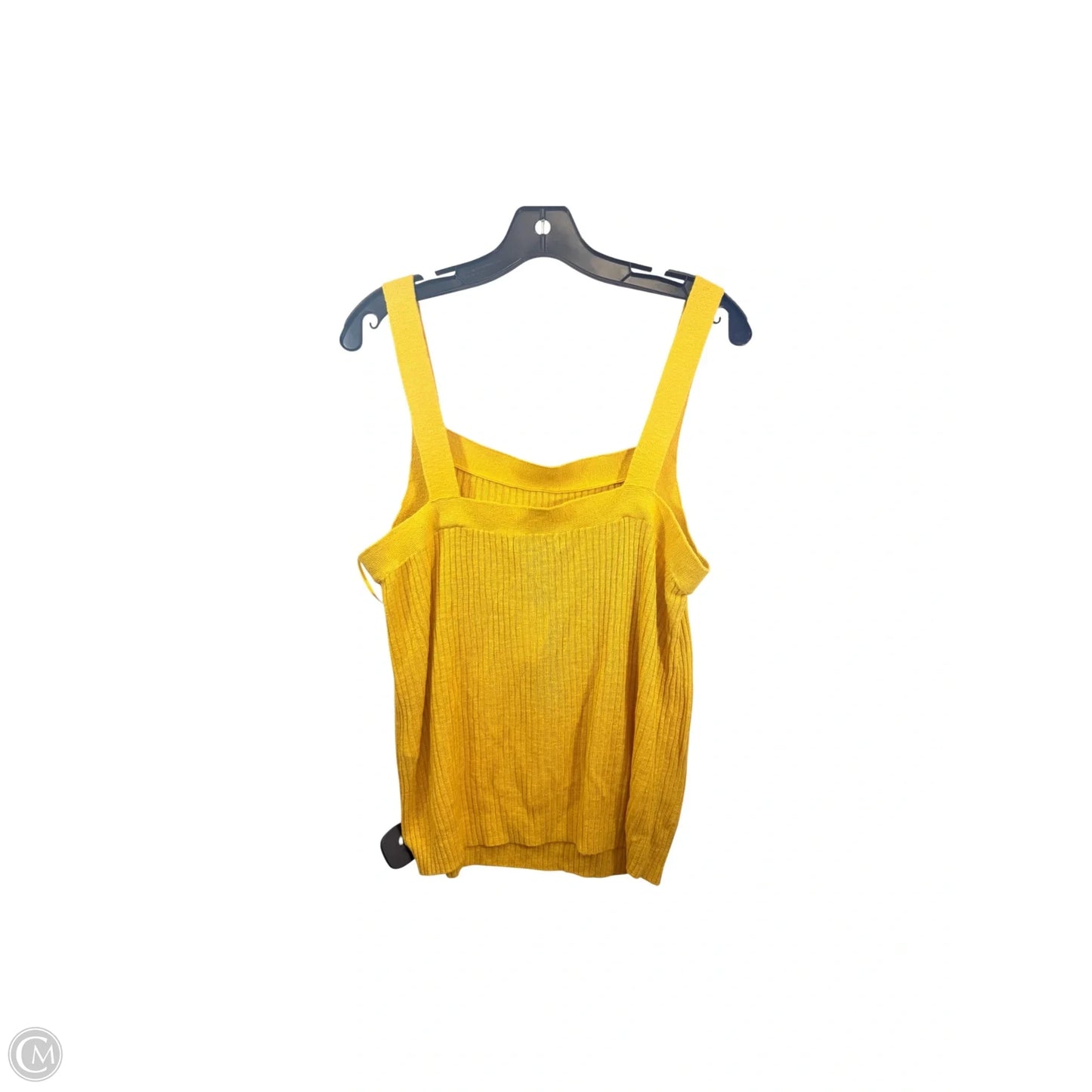 Top Sleeveless By Banana Republic In Yellow, Size: L