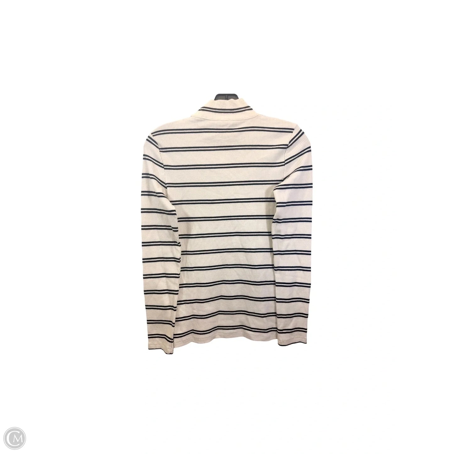 Top Long Sleeve Basic By Talbots In Black & White, Size: Xs