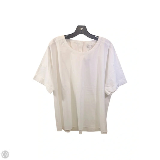 Top Short Sleeve By J. Jill In White, Size: L