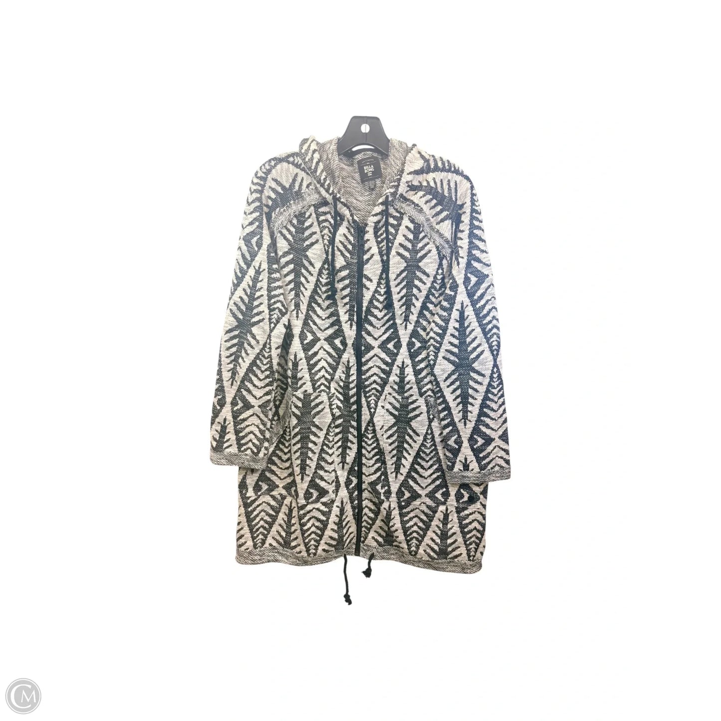 Cardigan By Billabong In Black & White, Size: M