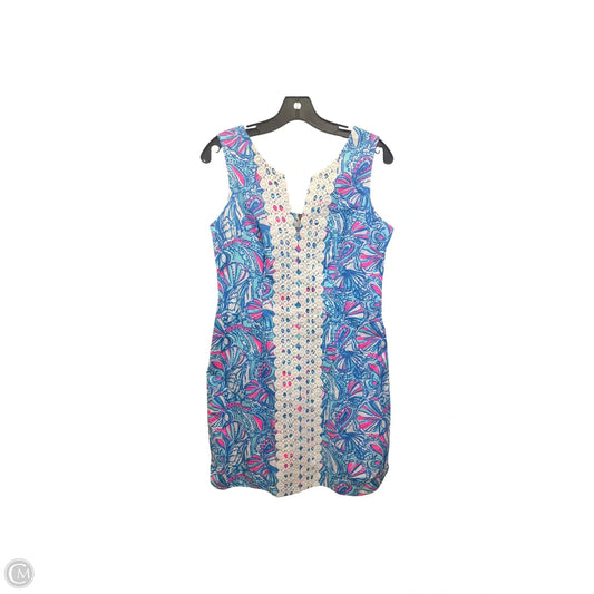 Dress Designer By Lilly Pulitzer In Blue & Pink, Size: 8