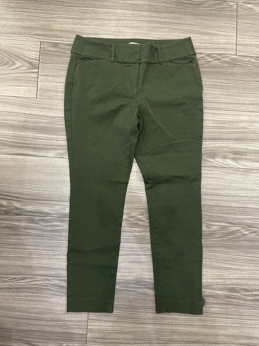 Pants Cropped By Loft In Green, Size: 4p