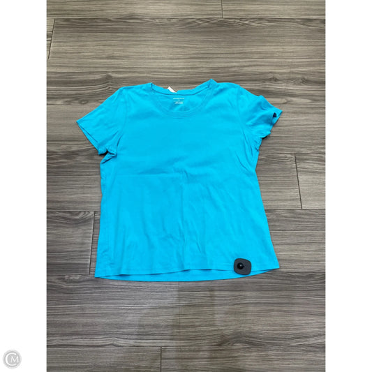 Top Short Sleeve By Christopher And Banks In Blue, Size: Xl