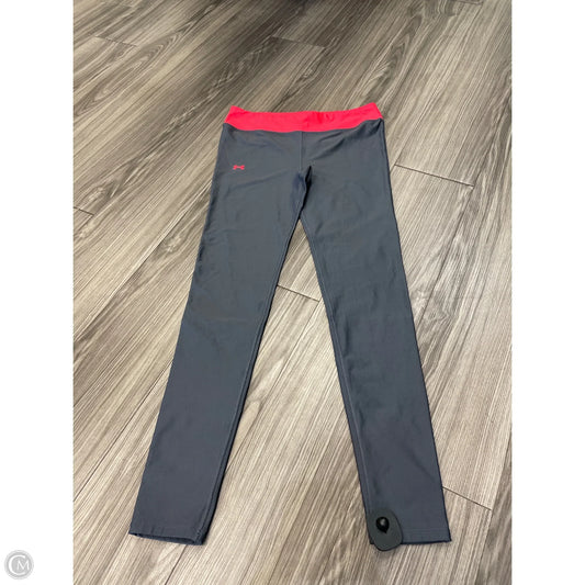 Athletic Leggings By Under Armour In Grey & Pink, Size: M
