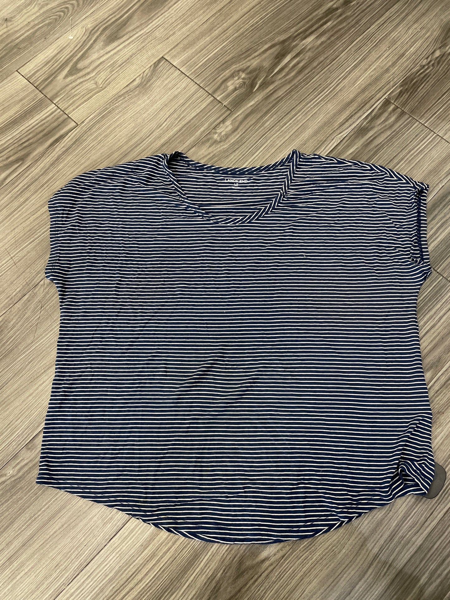 Top Short Sleeve Basic By Lands End  Size: L