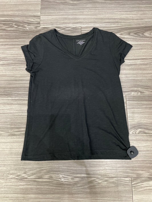 Black Top Short Sleeve Max Studio, Size S