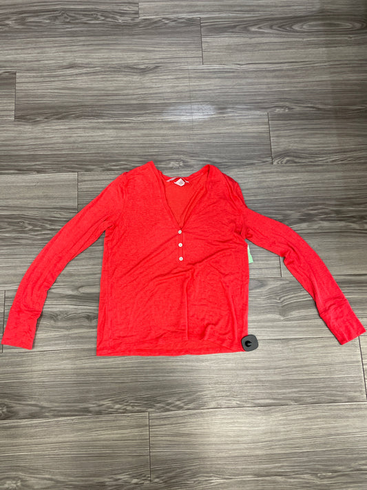 Red Top Long Sleeve Victorias Secret, Size Xs