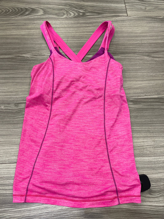 Pink Athletic Tank Top Lululemon, Size 6