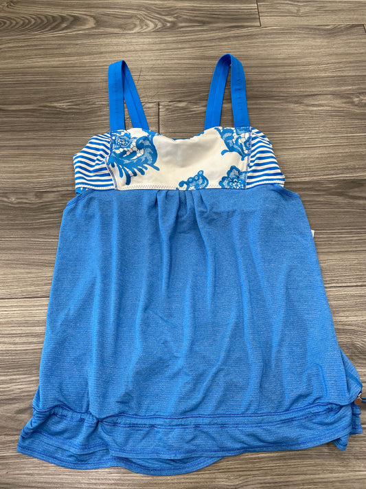 Blue & White Athletic Tank Top Lululemon, Size 10