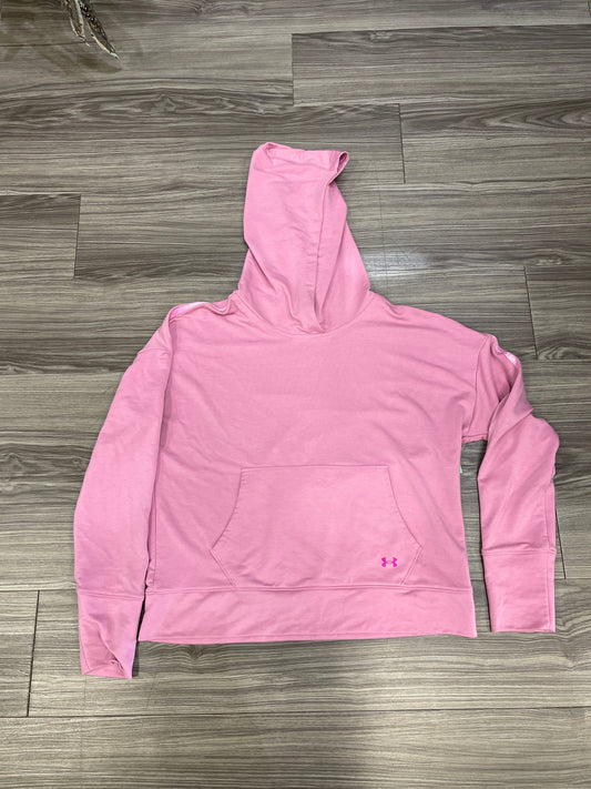 Pink Sweatshirt Hoodie Under Armour, Size M