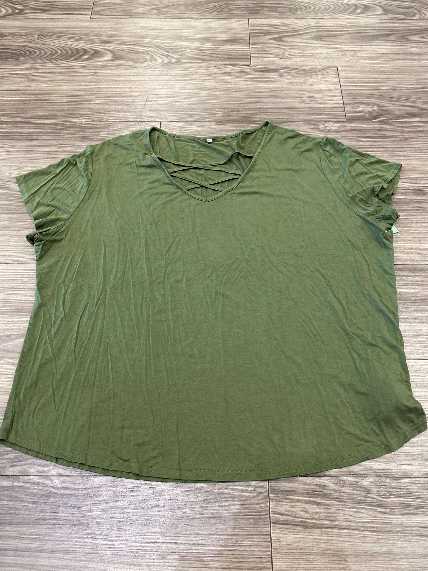 Green Top Short Sleeve Clothes Mentor, Size 4x