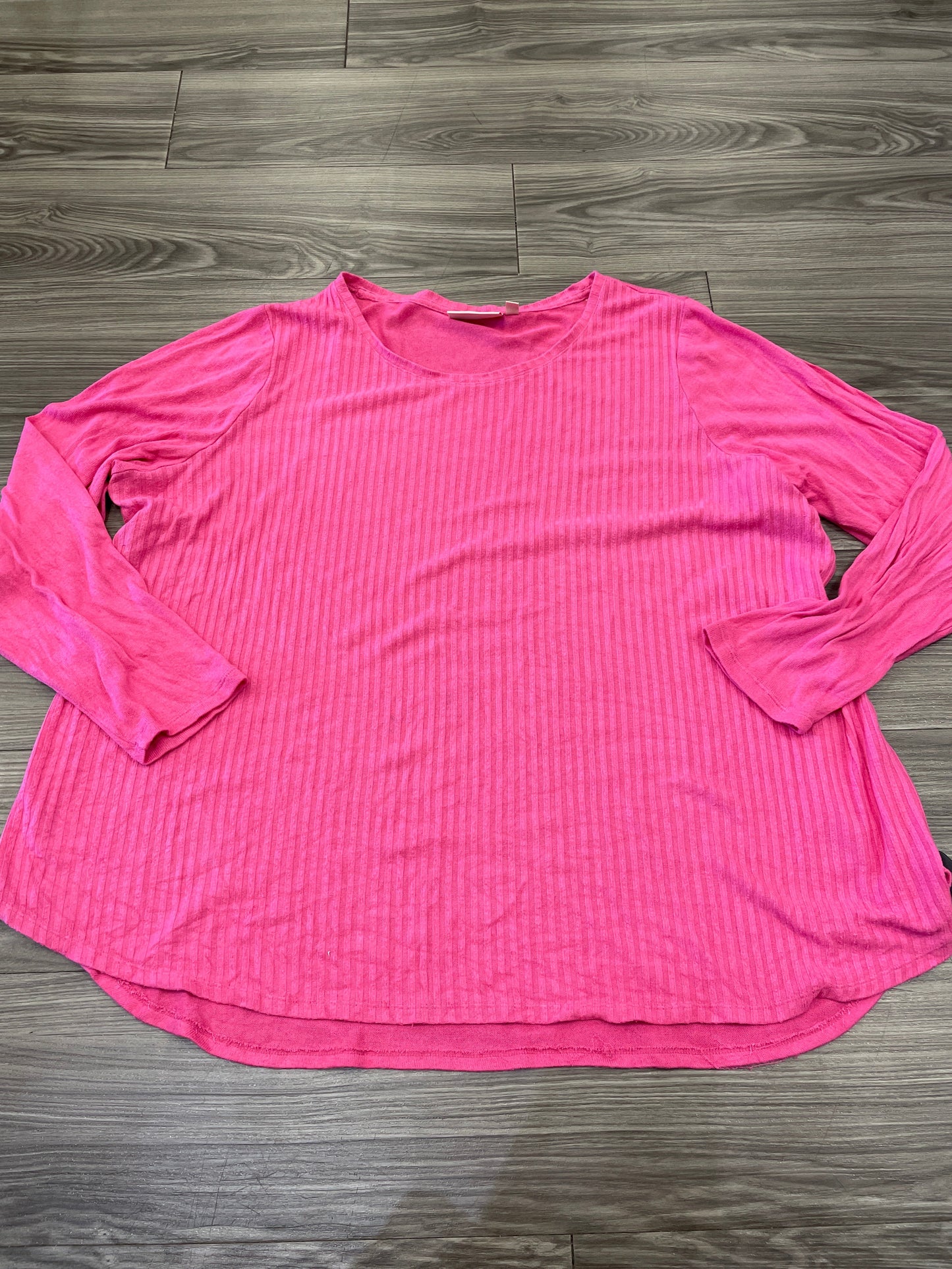 Pink Top Long Sleeve Evri, Size 3x