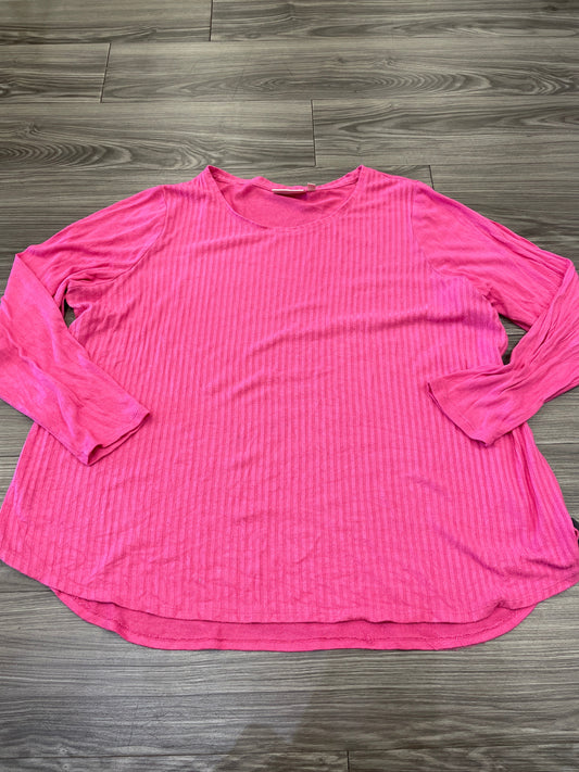 Pink Top Long Sleeve Evri, Size 3x