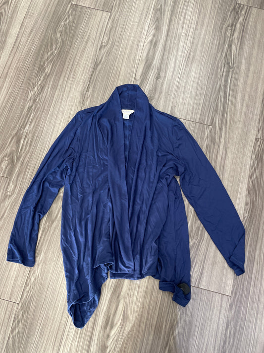 Cardigan By Liz Claiborne In Blue, Size: Xl