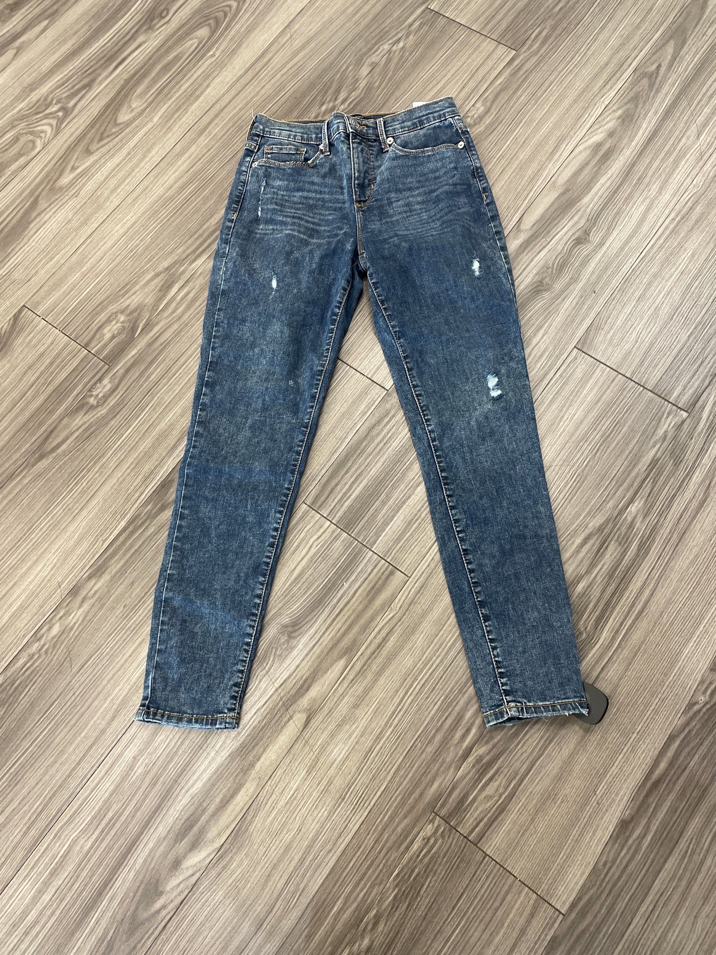 Jeans Skinny By Banana Republic In Blue, Size: 0