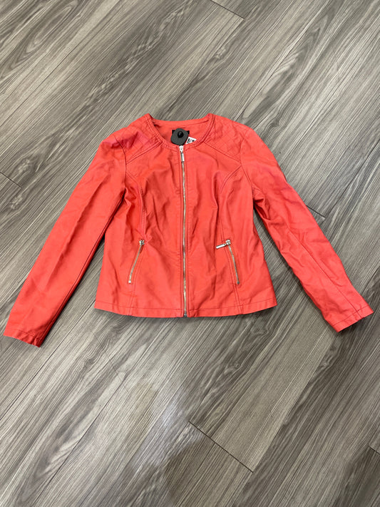 Jacket Leather By Alfani In Pink, Size: S