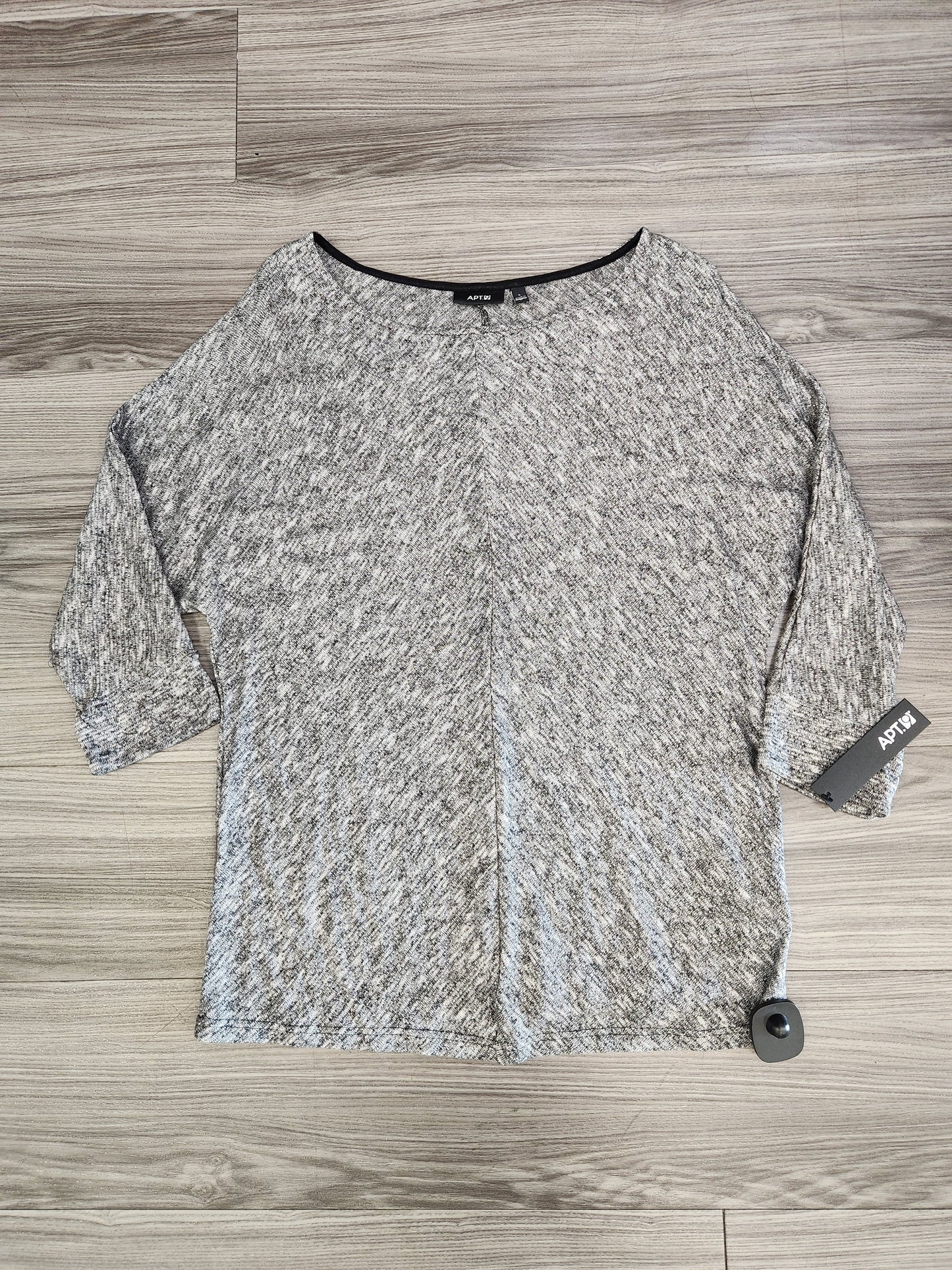 Blouse Long Sleeve By Apt 9 In Silver, Size: L