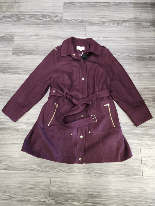 Coat Peacoat By Michael By Michael Kors In Purple, Size: Xl