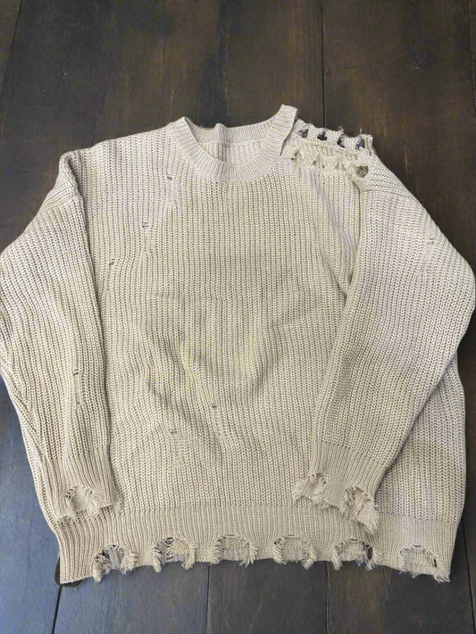 Sweater By Cmc In Tan, Size: 2x