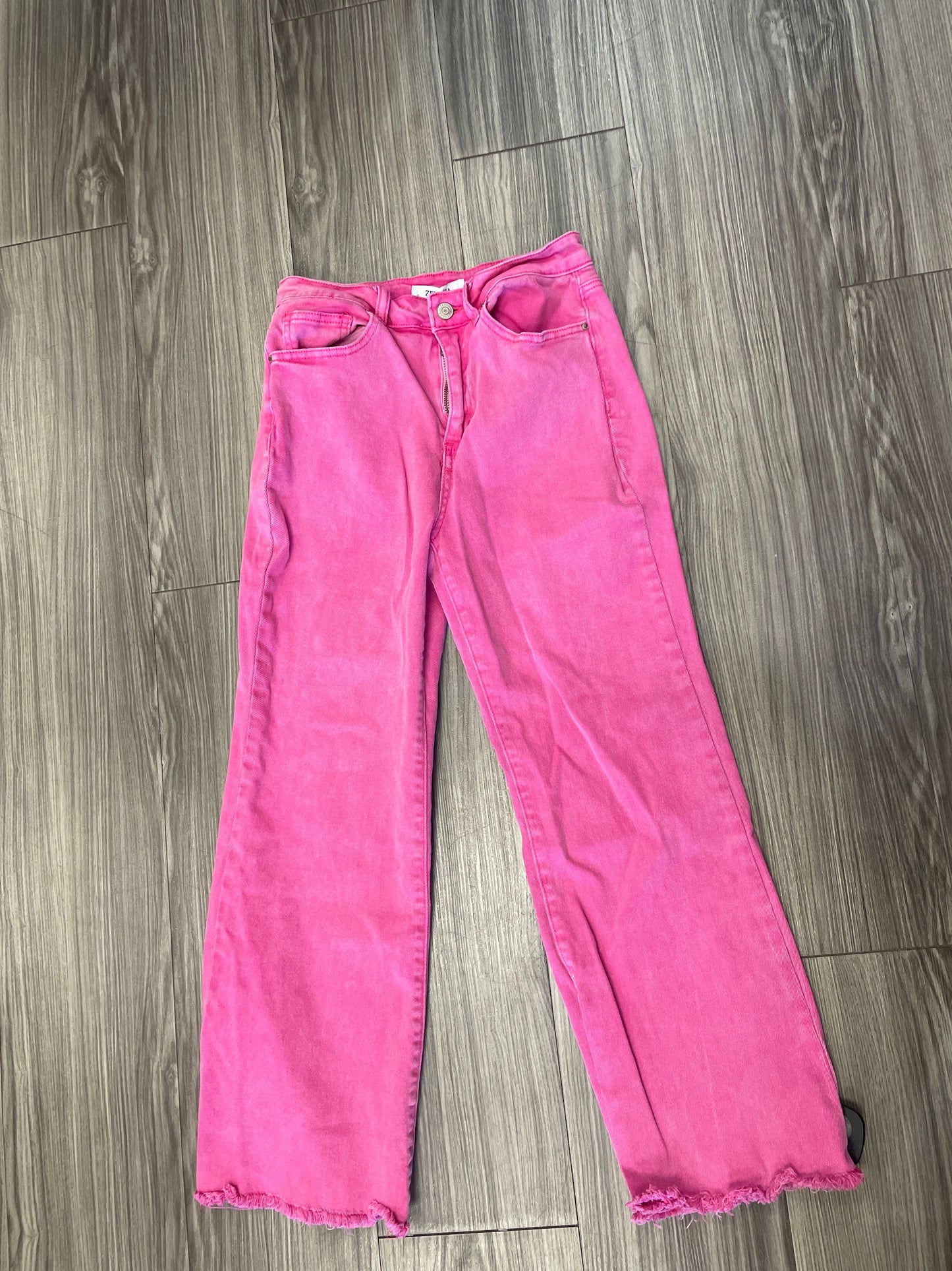 Jeans Wide Leg By Zenana Outfitters In Pink, Size: S