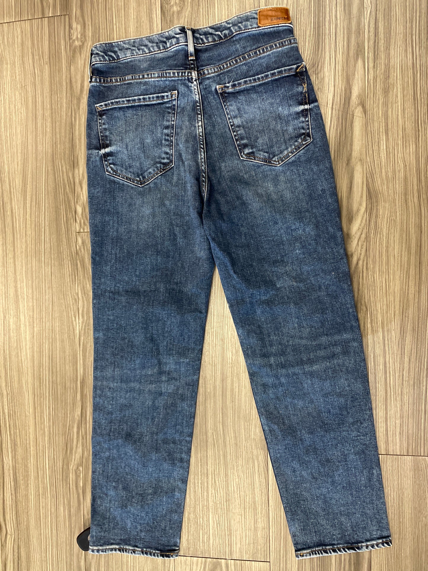 Jeans Straight By Express In Blue, Size: 6