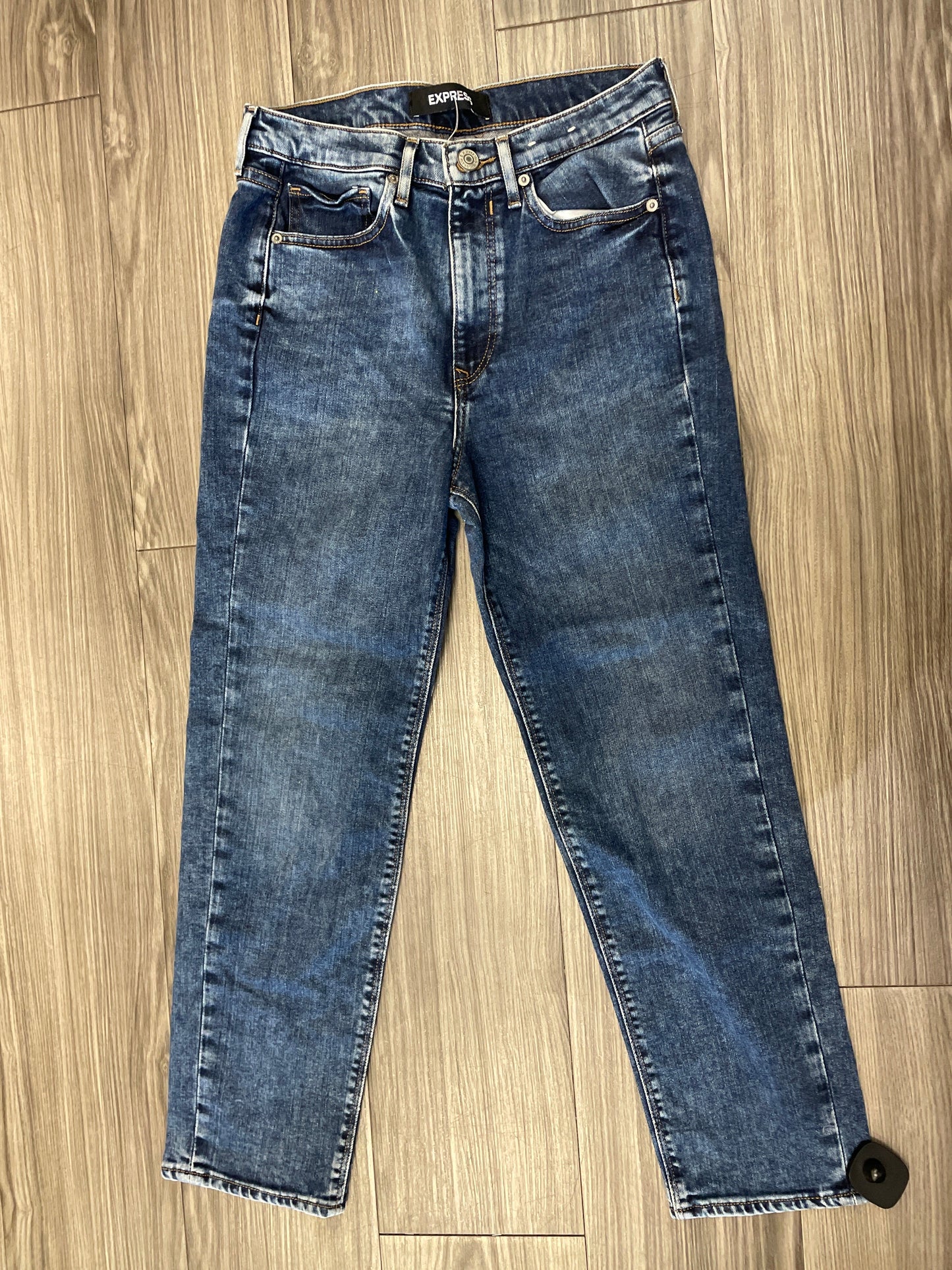 Jeans Straight By Express In Blue, Size: 6