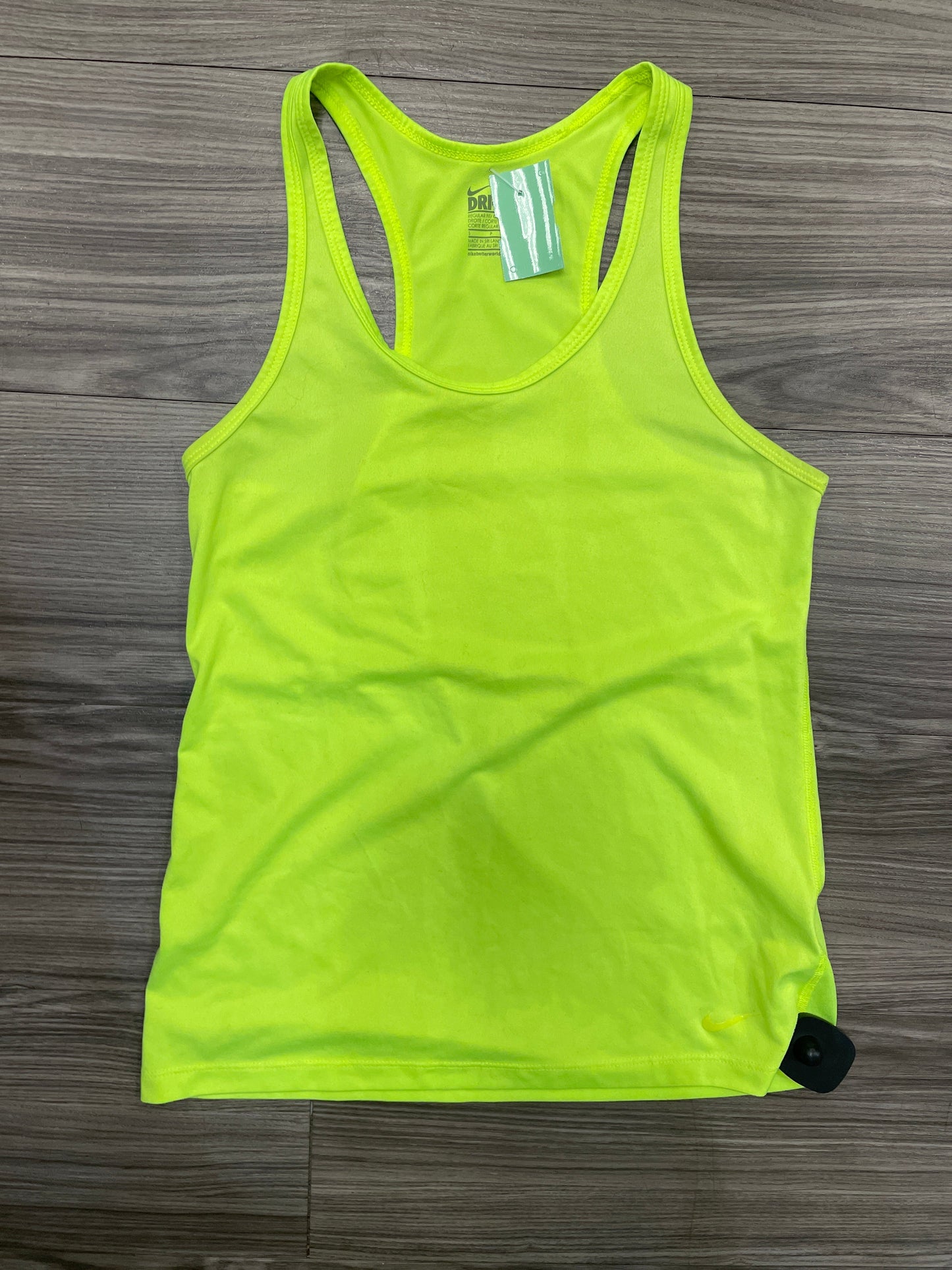 Athletic Tank Top By Nike In Yellow, Size: S