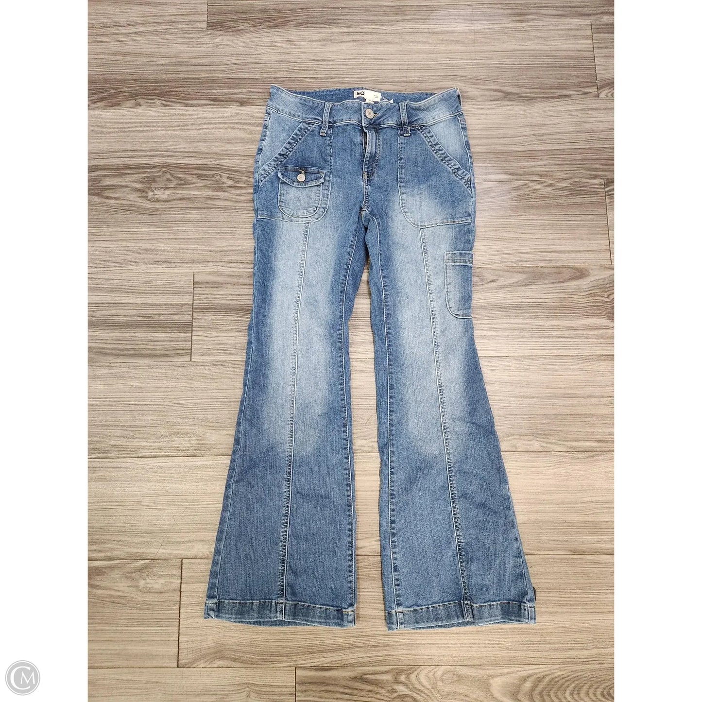 Jeans Flared By So In Blue, Size: 10