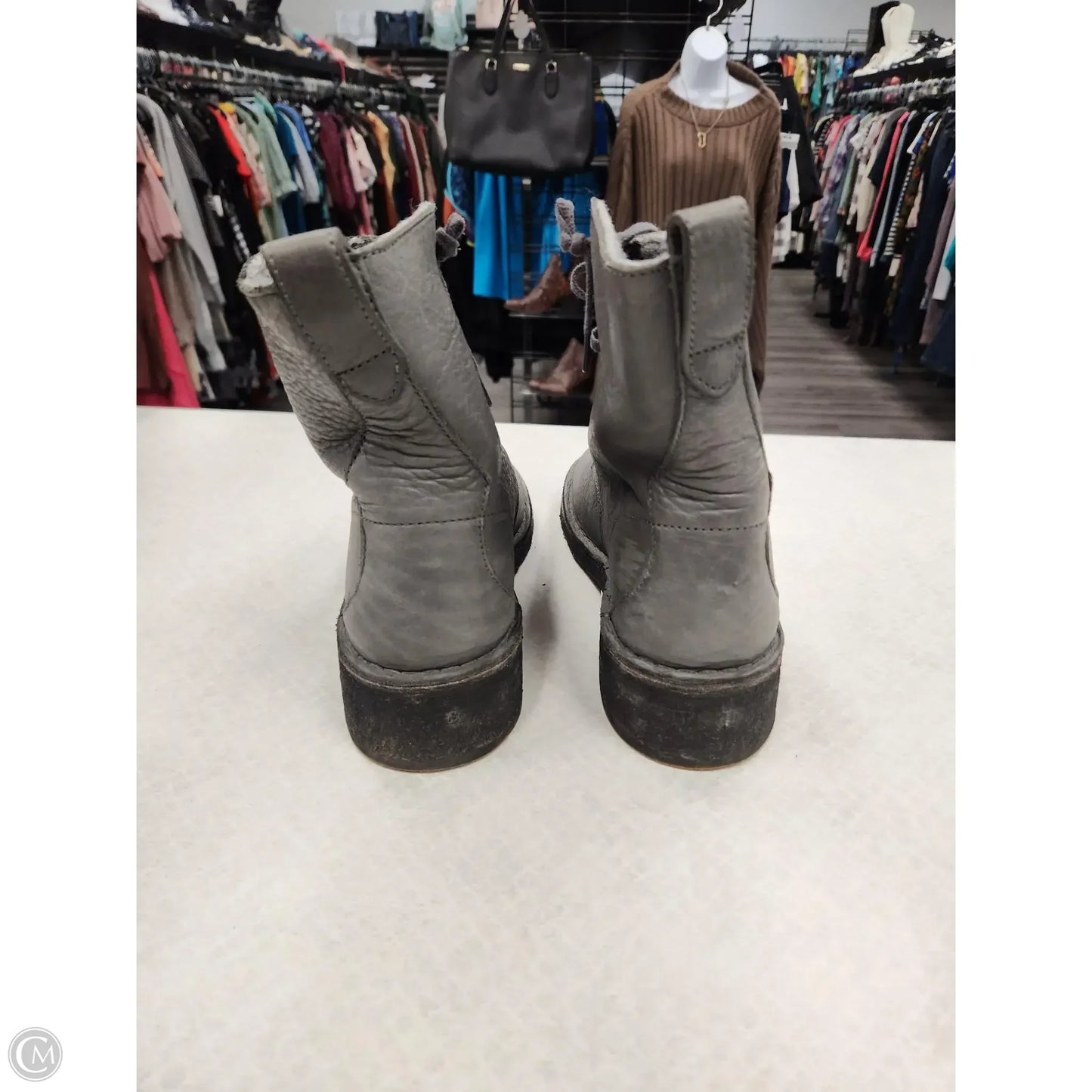 Boots Combat By Clarks In Grey, Size: 9