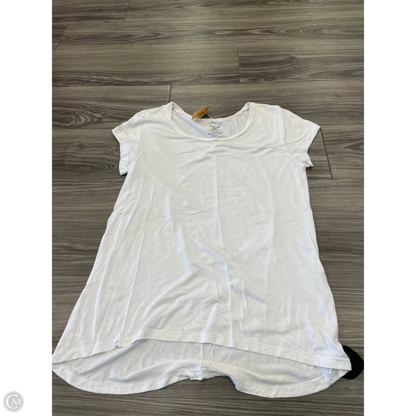 Top Short Sleeve Basic By Faded Glory In White, Size: M