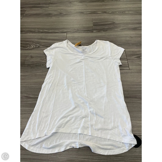 Top Short Sleeve Basic By Faded Glory In White, Size: M