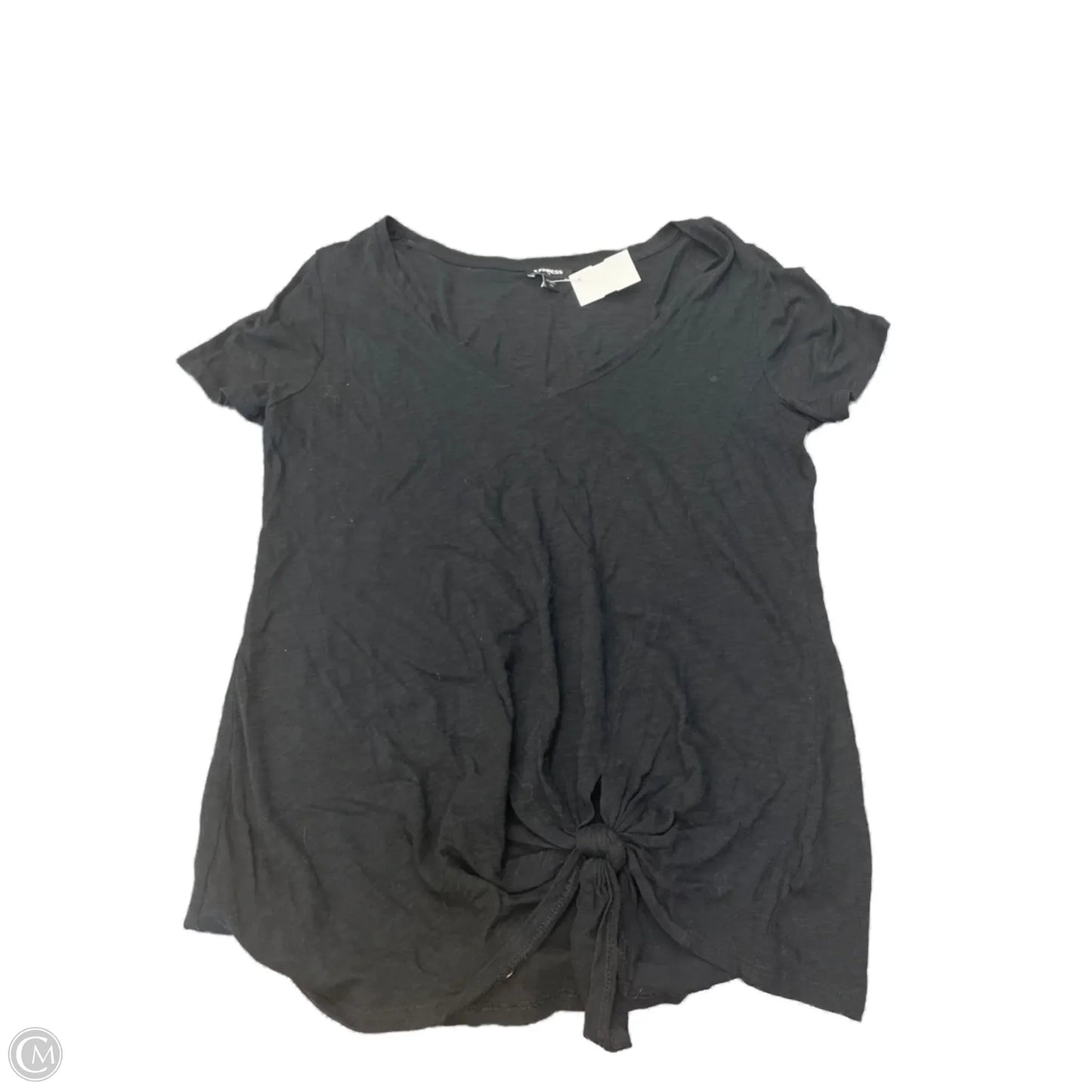 Top Short Sleeve Basic By Express In Black, Size: M