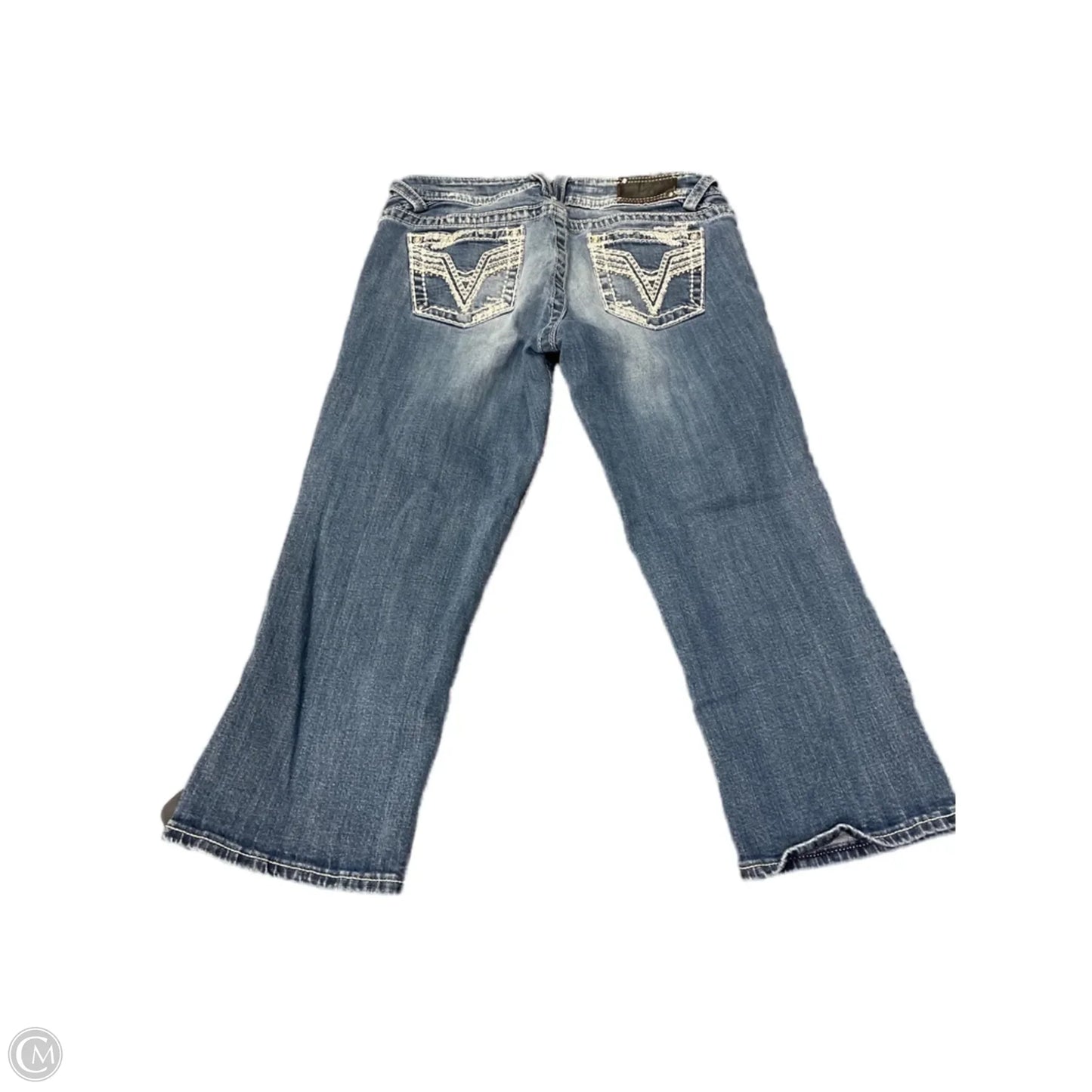 Capris By Vigoss In Blue Denim, Size: 10