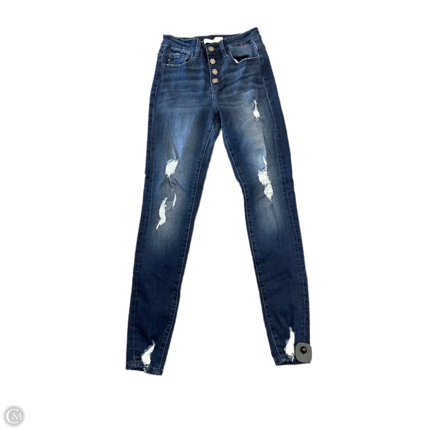 Jeans Skinny By Kancan In Blue Denim, Size: 6