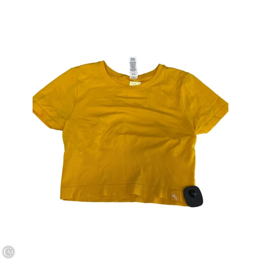 Top Short Sleeve Basic By Joy Lab In Yellow, Size: M