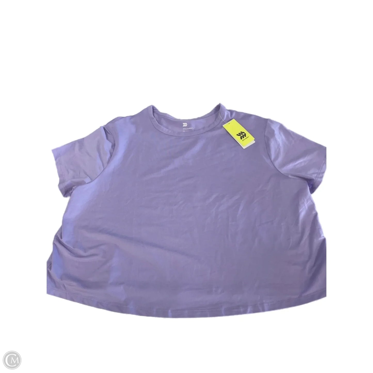 Top Short Sleeve Basic By All In Motion In Purple, Size: Xxl