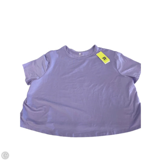 Top Short Sleeve Basic By All In Motion In Purple, Size: Xxl