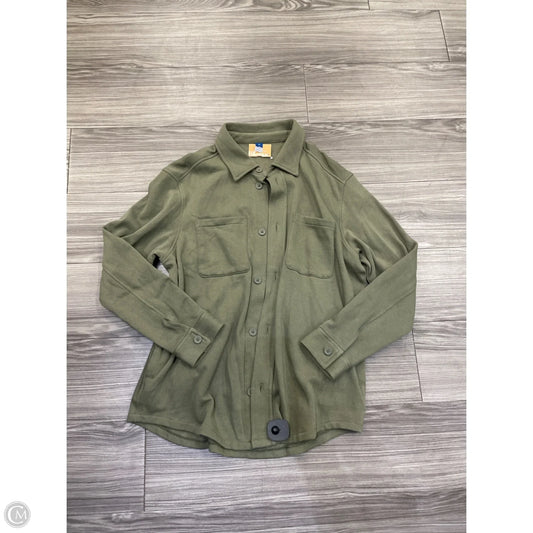 Jacket Shirt By Old Navy In Green, Size: M