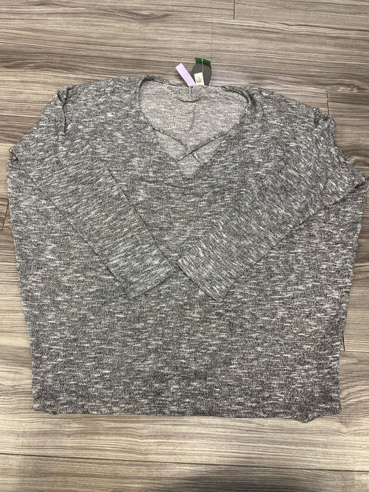 Top Long Sleeve By Alya In Grey, Size: M