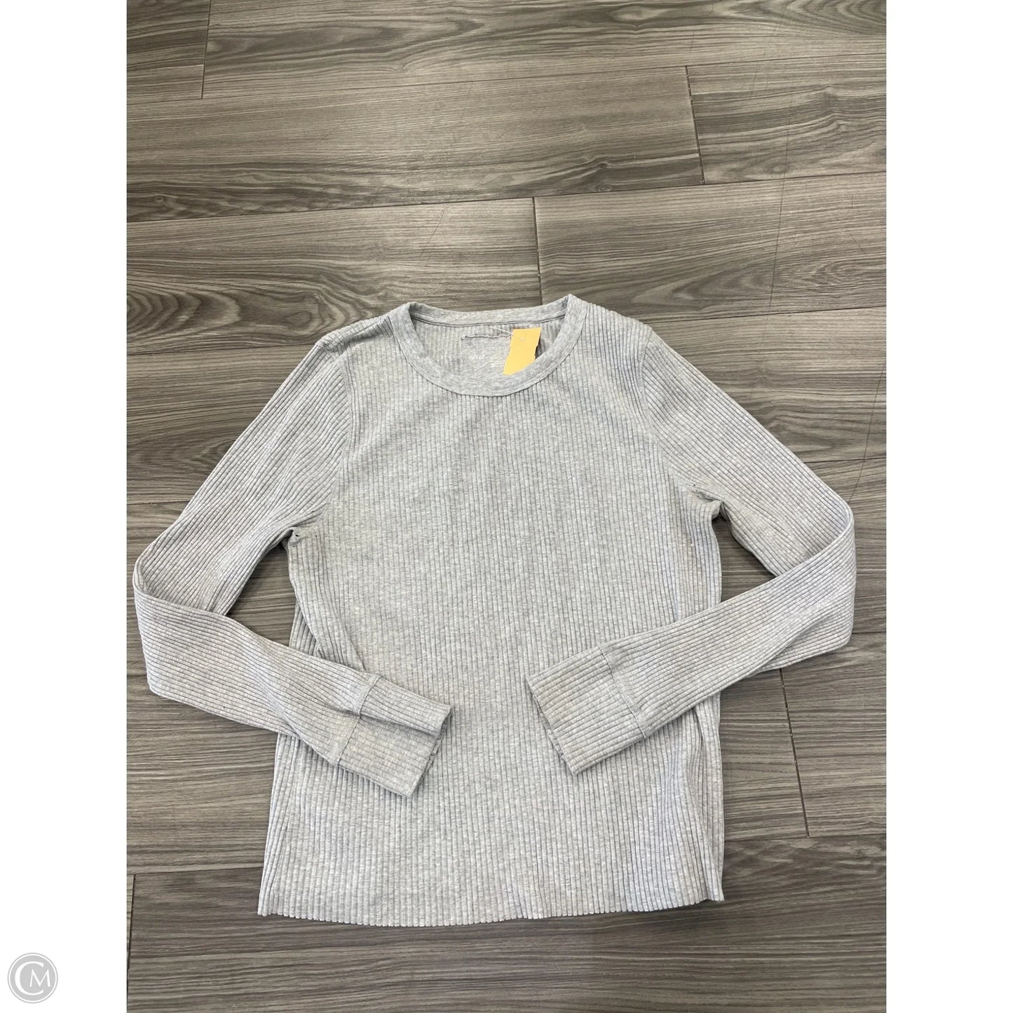 Top Long Sleeve Basic By Aerie In Grey, Size: Xl