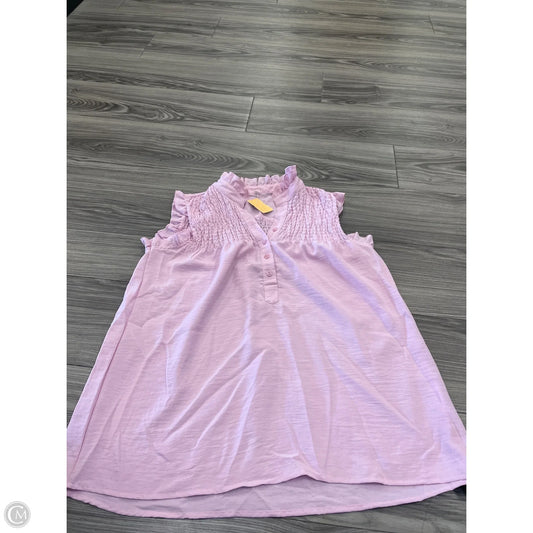 Top Sleeveless By Clothes Mentor In Pink, Size: S