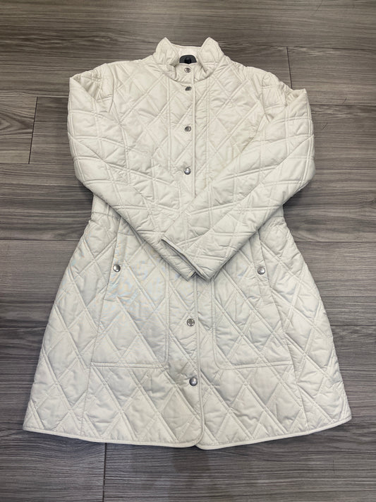 Jacket Puffer & Quilted By Eddie Bauer In Cream, Size: S