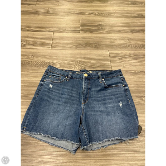 Shorts By Seven 7 In Blue Denim, Size: 16