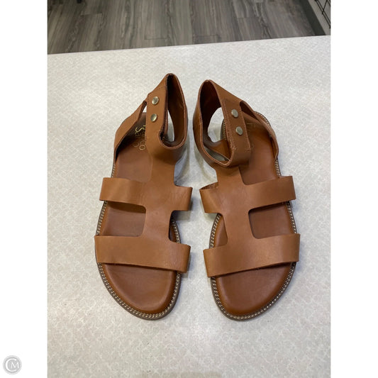 Sandals Flats By Franco Sarto In Brown, Size: 9