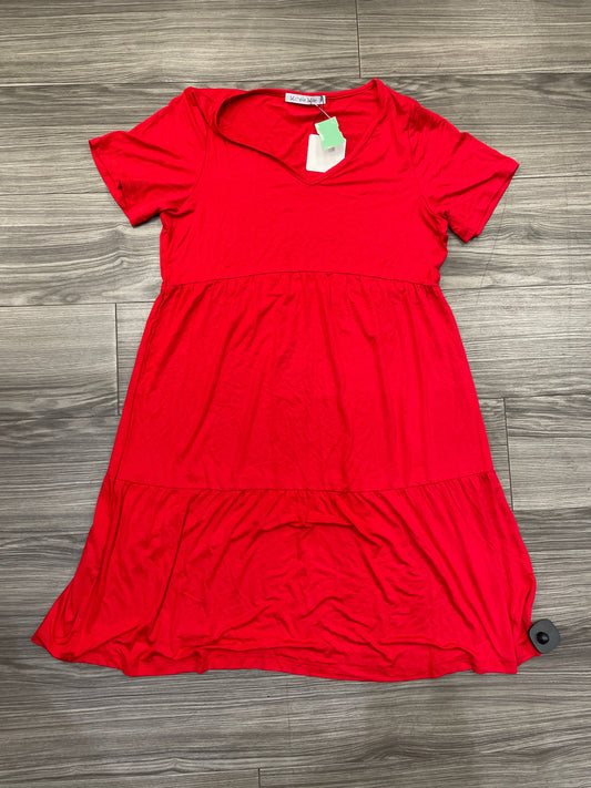 Dress Casual Midi By Clothes Mentor In Red, Size: M