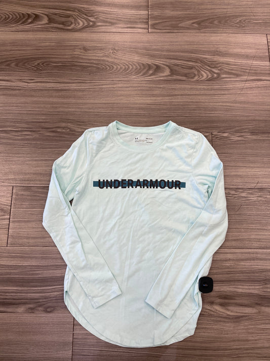 Top Long Sleeve By Under Armour In Blue, Size: S