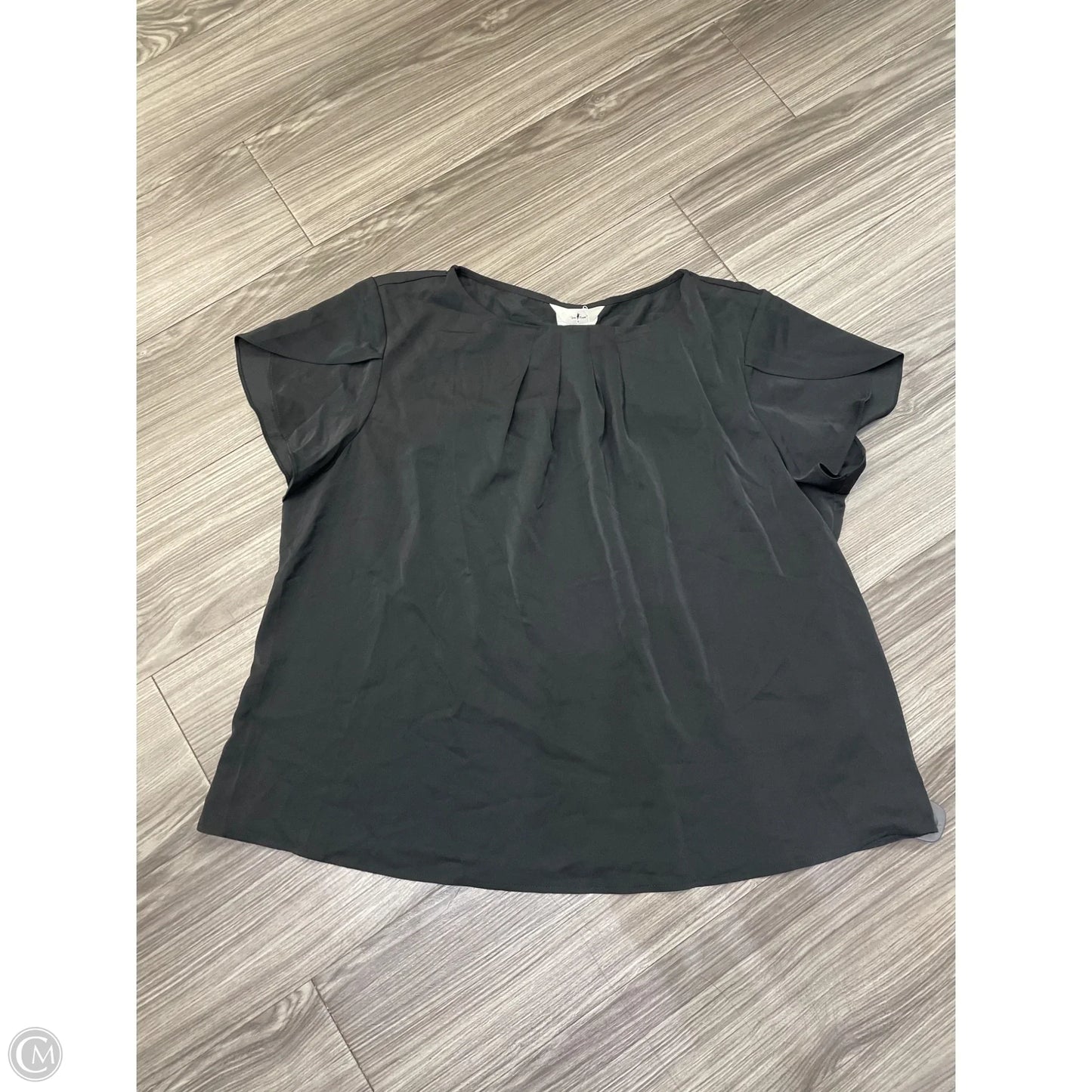 Top Short Sleeve By Agnes Orinda In Black, Size: 3x