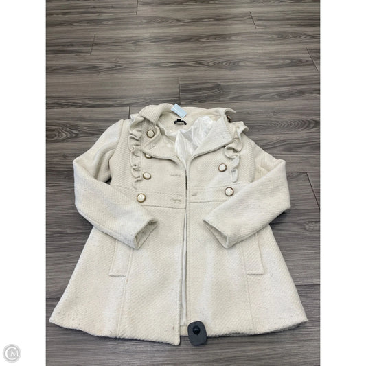 Coat Peacoat By Rampage In Cream, Size: M